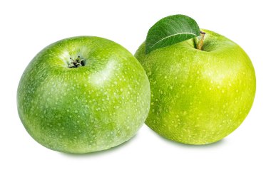 Elma beyaz üzerine izole 