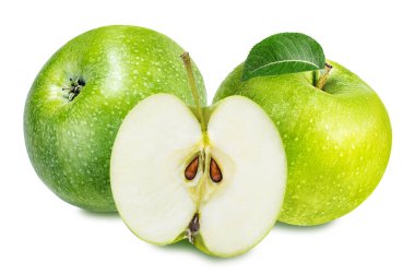 Elma beyaz üzerine izole 