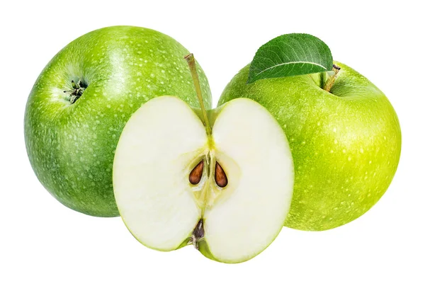 Elma beyaz üzerine izole 