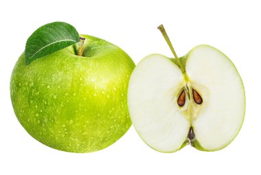 Elma beyaz üzerine izole 