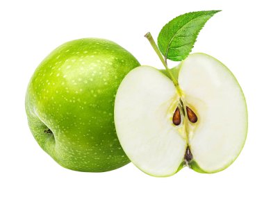 Elma beyaz üzerine izole 