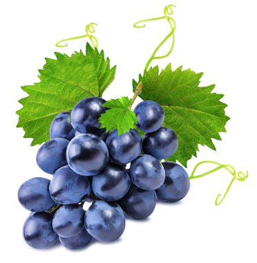 grapes isolated on the white