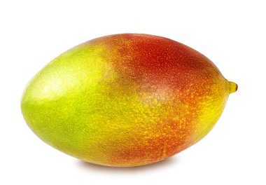 Beyaz üzerine izole edilmiş mango meyvesi.