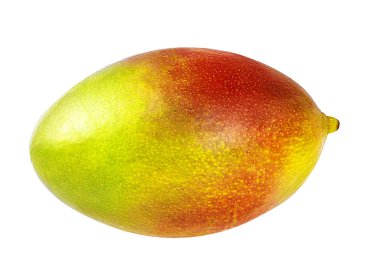 Beyaz üzerine izole edilmiş mango meyvesi.