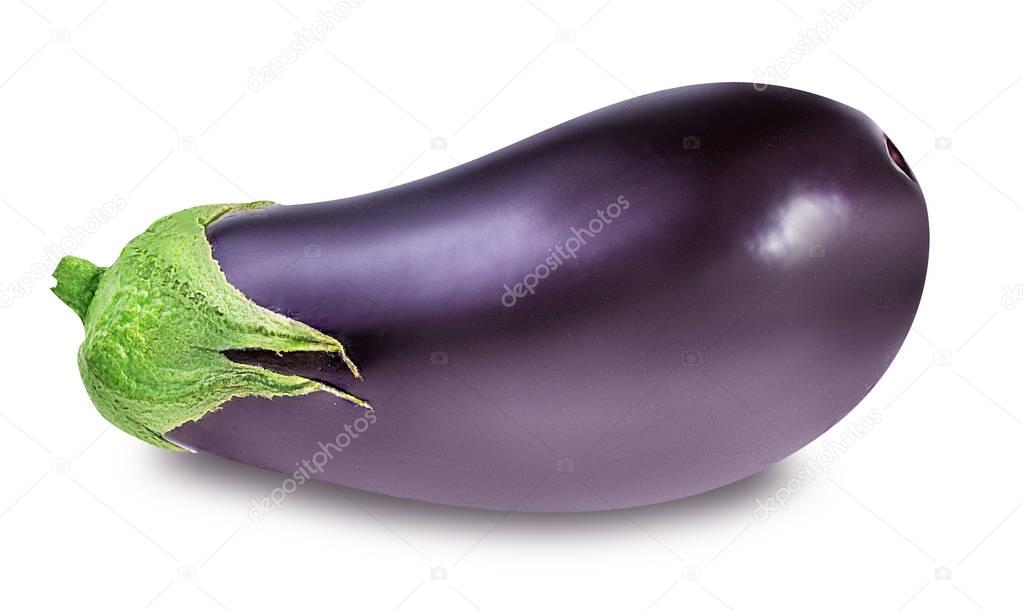 eggplants isolated on white 