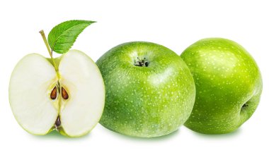 Elma beyaz üzerine izole 