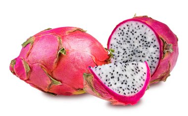 dragon meyve üzerinde beyaz izole