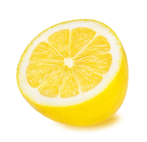 Лимон ізольований на білому — стокове фото