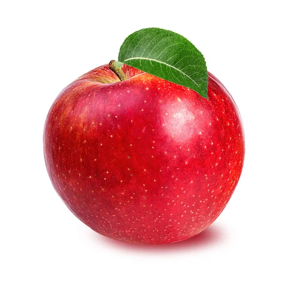 Elma beyaz üzerine izole 