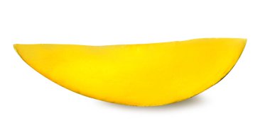 Beyaz üzerine izole edilmiş mango meyvesi. 