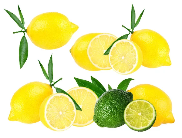 Fresh lemon isolated on white — Stock Photo, Image
