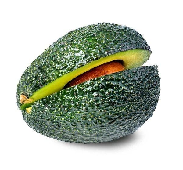 Avocado geïsoleerd op wit — Stockfoto