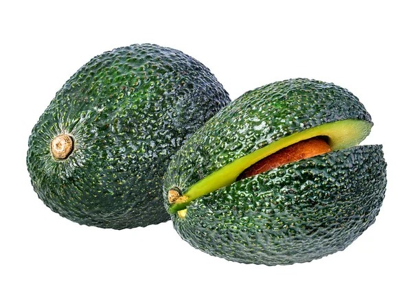 Avocado isoliert auf weiß — Stockfoto