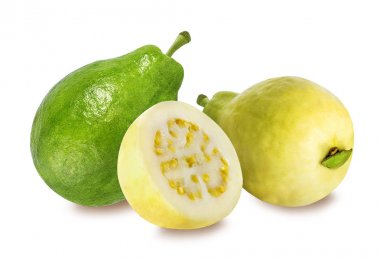 Guava beyaz üzerine izole 