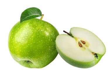 Elma beyaz üzerine izole 