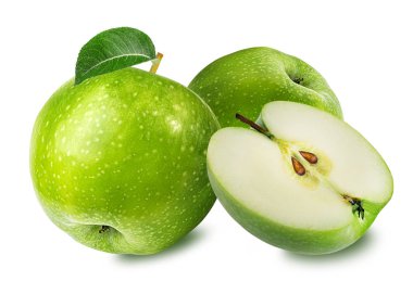 Elma beyaz üzerine izole 