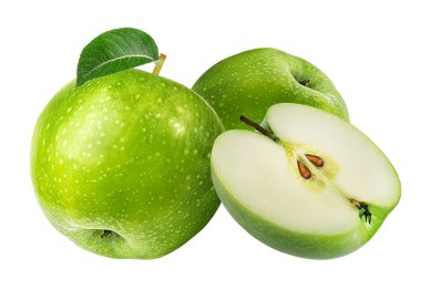 Elma beyaz üzerine izole 