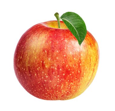 Elma beyaz üzerine izole 