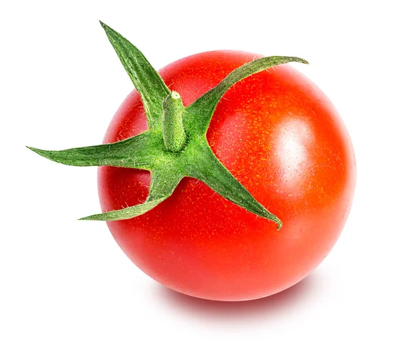 Tomates cerises isolées sur un blanc — Photo