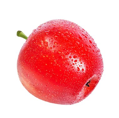 Elma beyaz üzerine izole 