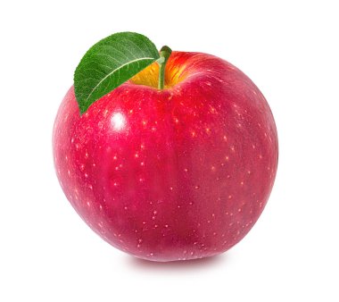 Elma beyaz üzerine izole 