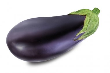 Beyaz üzerine izole edilmiş patlıcanlar 