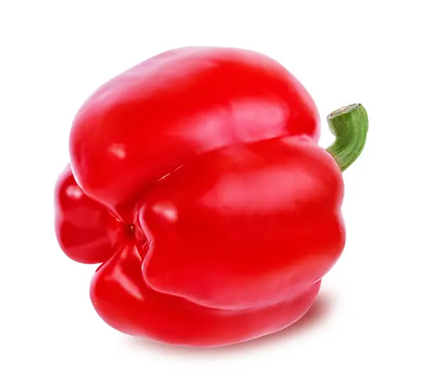 Geïsoleerd op een witte peper — Stockfoto