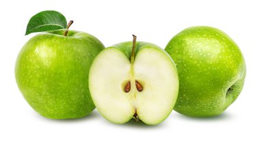 Elma beyaz üzerine izole 