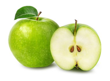 Elma beyaz üzerine izole 