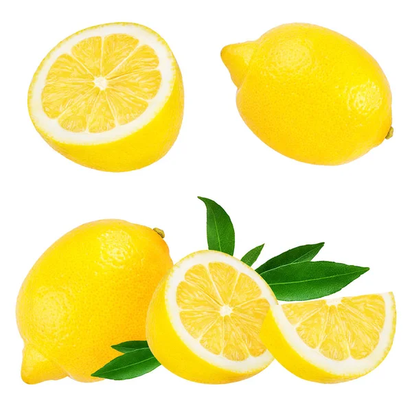 Fresh lemon isolated on white — Stock Photo, Image