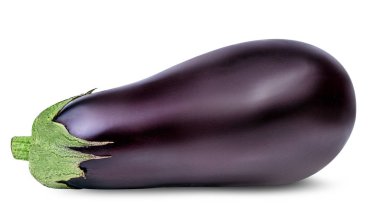 Beyaz üzerine izole edilmiş patlıcanlar 