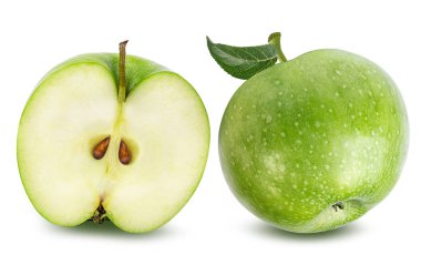 Elma beyaz üzerine izole 