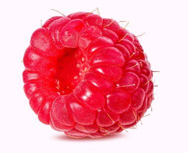 Ahududu beyaz üzerine izole