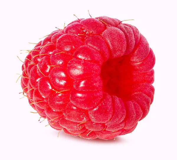 Ahududu beyaz üzerine izole