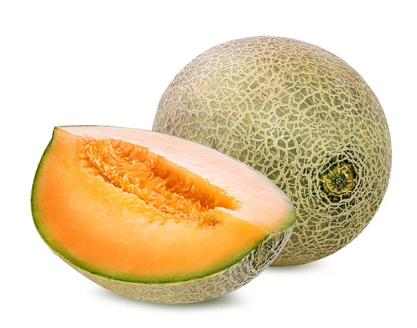 Melone isoliert auf weiß — Stockfoto