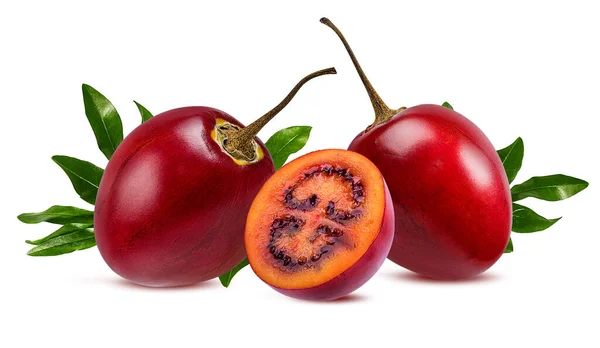 Tamarillo Isolerad Vit Bakgrund — Stockfoto