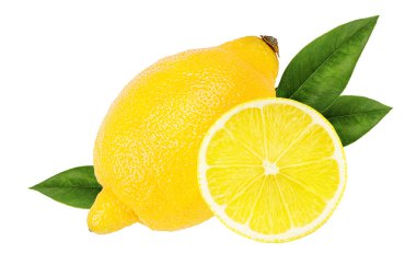 limon beyaz arkaplanda izole