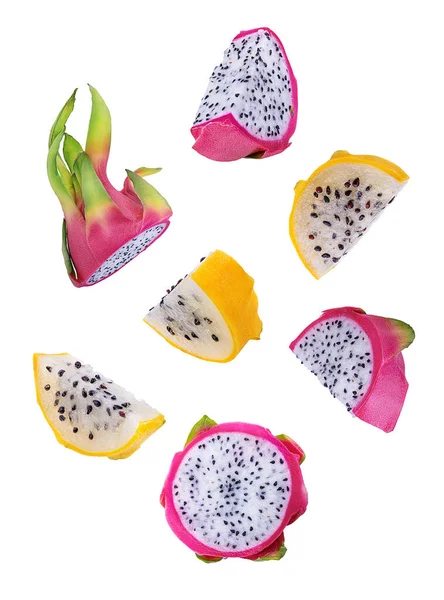 Dragon Fruit Aislado Sobre Fondo Blanco — Foto de Stock