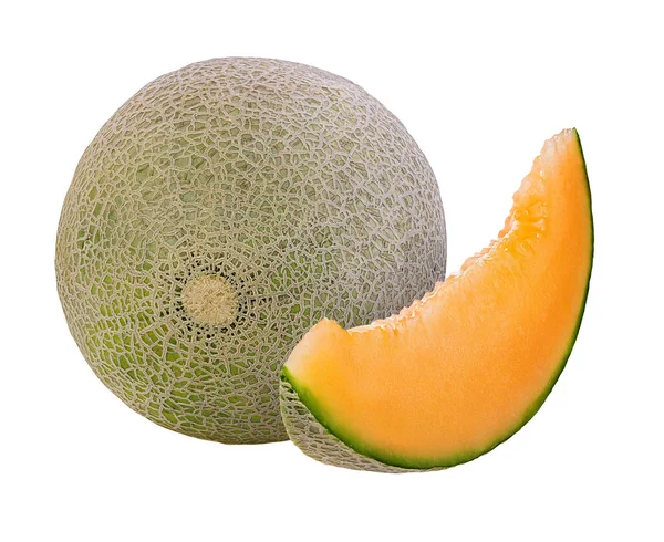 Melon Isolé Sur Fond Blanc — Photo