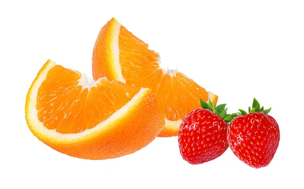 Dojrzałe Pomarańcze Truskawki — Zdjęcie stockowe