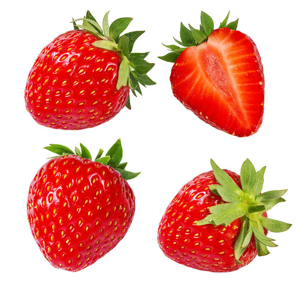 Клубника изолирована на белом фоне