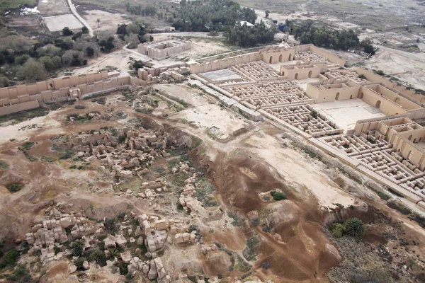 Ancient Babylon in Iraq from air. — Stock Photo, Image