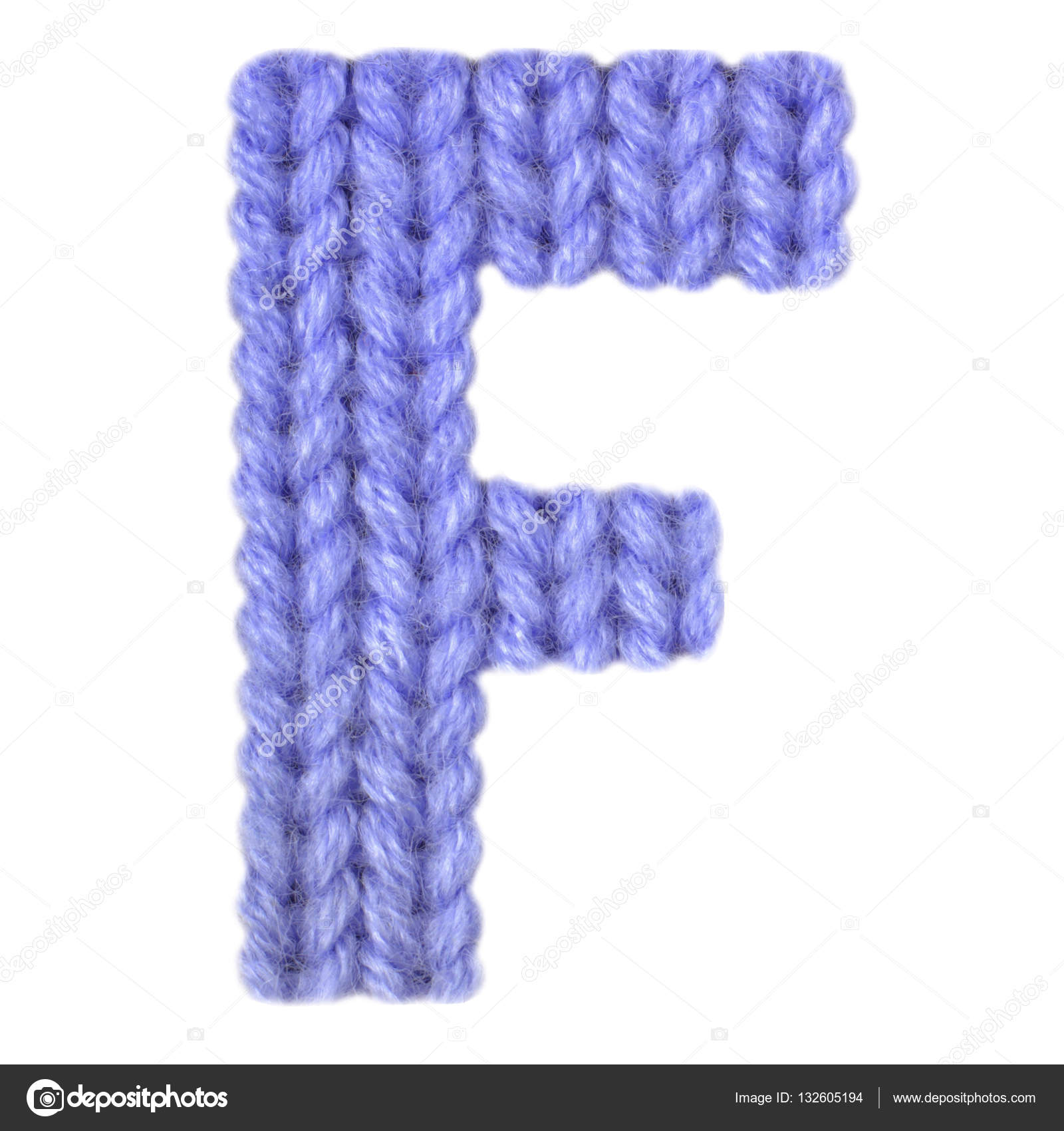 Alfabeto Letra F Color Azul Oscuro Foto De Stock
