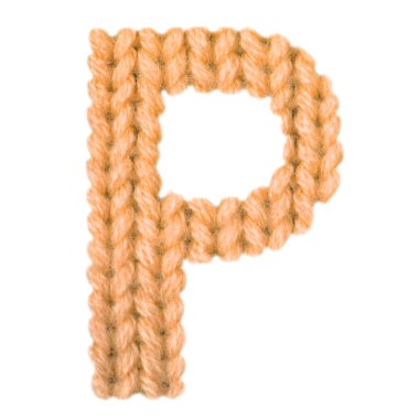 P harfi İngilizce alfabe, turuncu