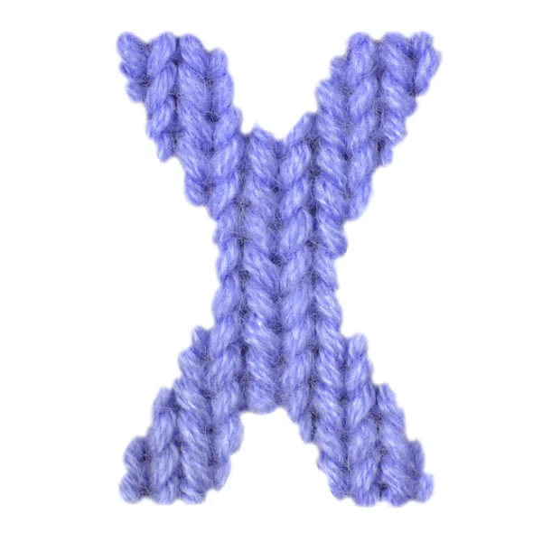 Lettera X alfabeto inglese, colore blu scuro — Foto Stock