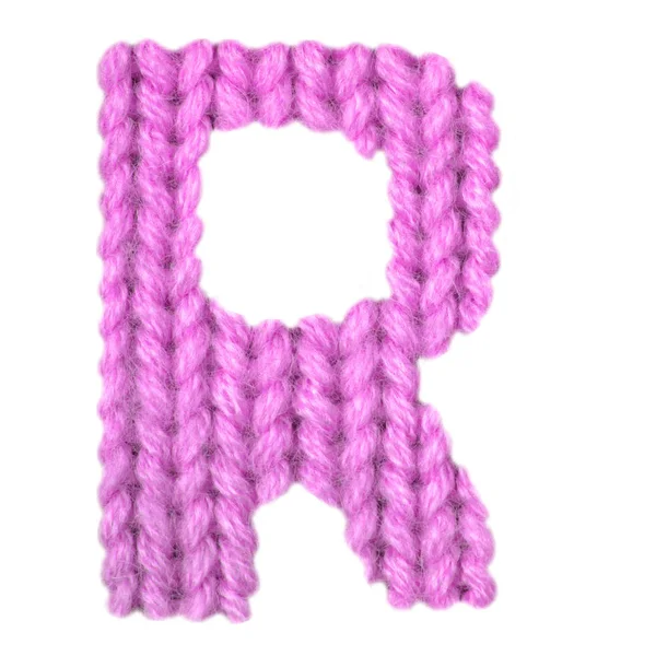 Lettre R alphabet anglais, couleur rose — Photo