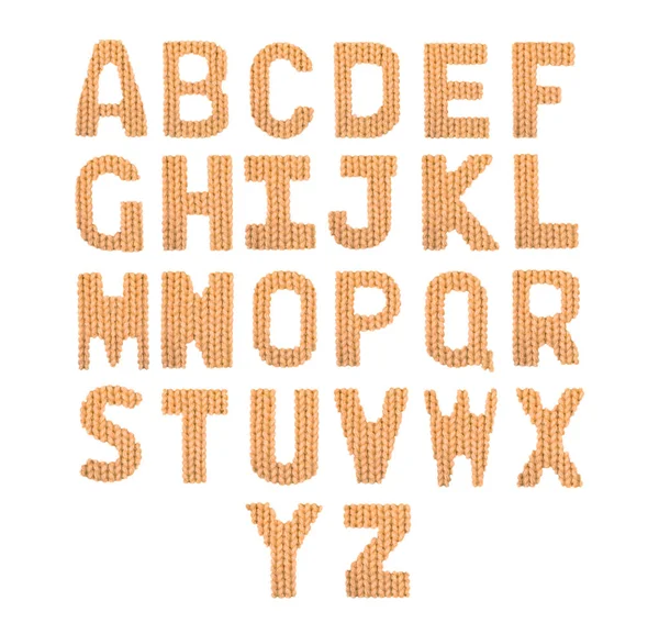 Letters english alphabet. Color orange — Stock Photo, Image