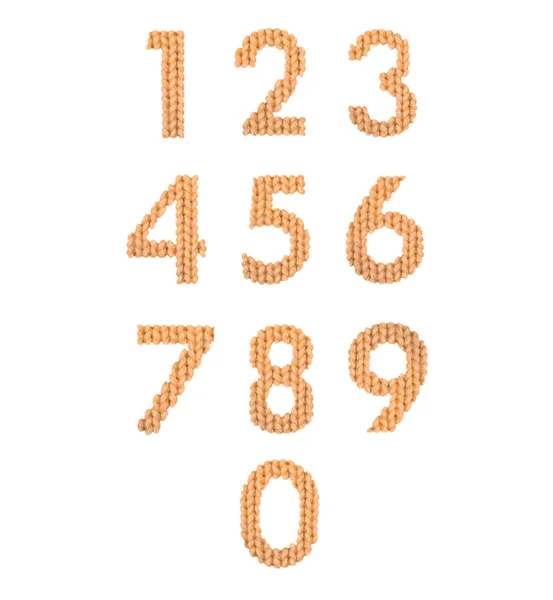 Számok ábécé, narancs színű — Stock Fotó