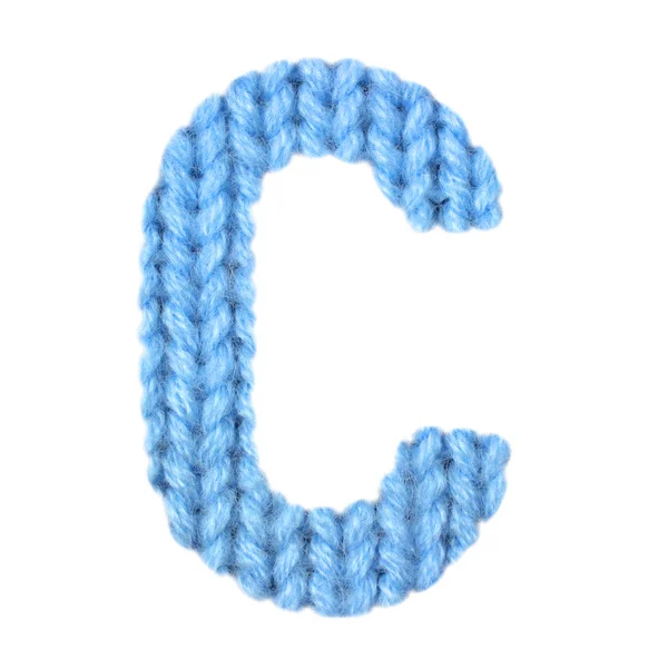Lettre C alphabet anglais, couleur bleu — Photo