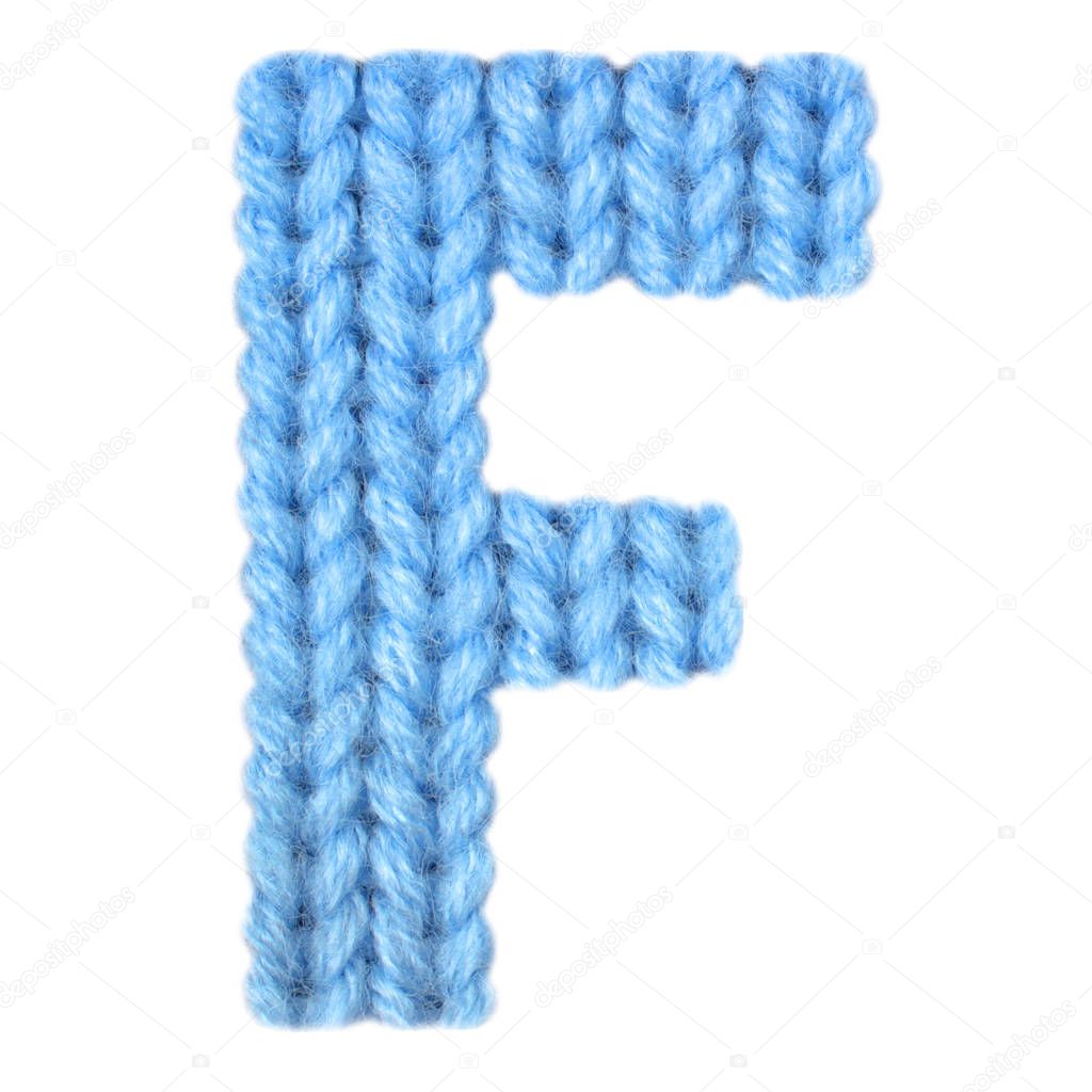 Letter F english alphabet, color blue — Stock Photo © lbrfzhjpf.gmail